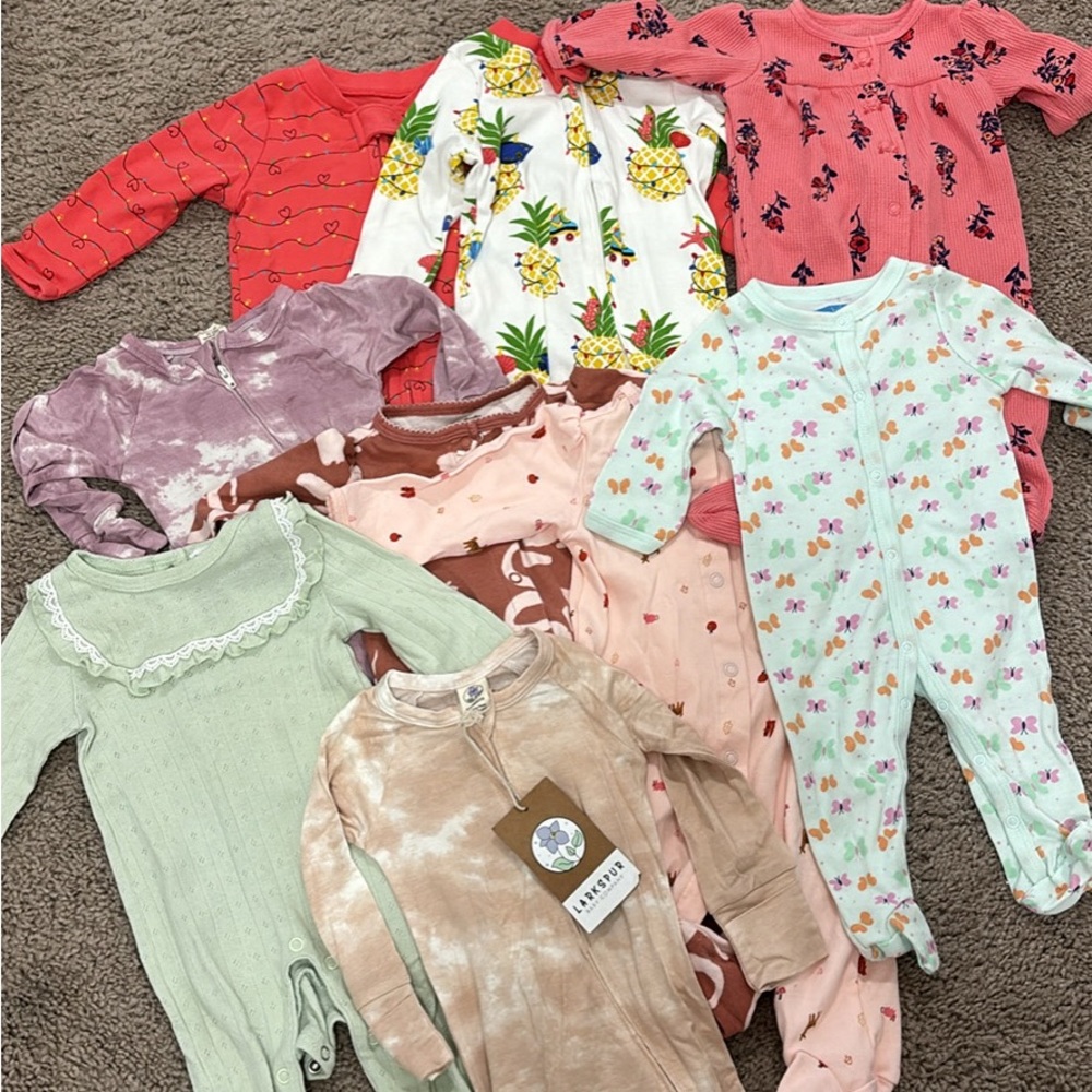 Baby girls footies 6m